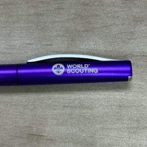 NEW World Scouting & Ready for Life Metal Purple Pen - Very Rare - Boy Scout Collectible