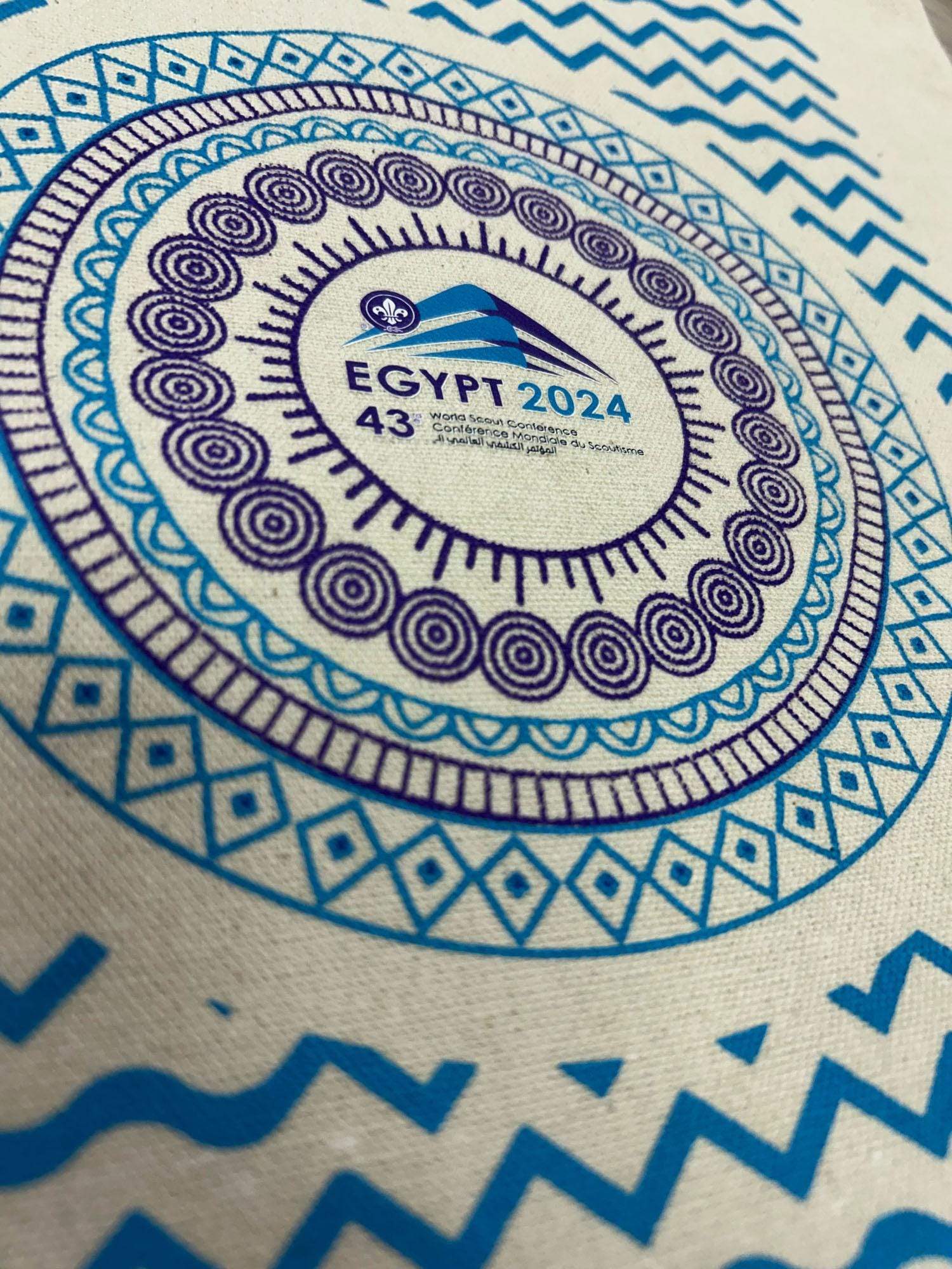 43rd World Scout Conference Tote Bag - Boy Scout Collectible Badge - WOSM Egypt 2024 - Image 2